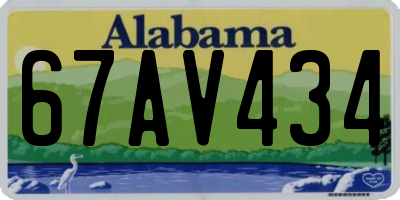AL license plate 67AV434