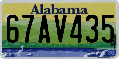 AL license plate 67AV435