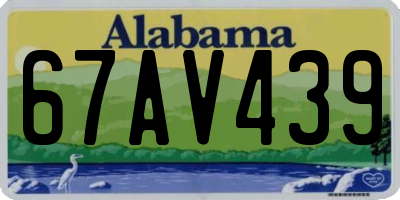 AL license plate 67AV439