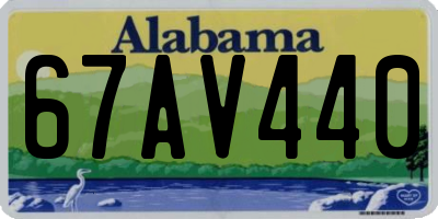 AL license plate 67AV440
