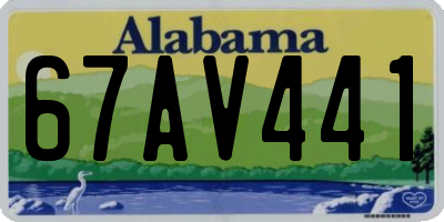 AL license plate 67AV441