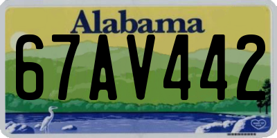 AL license plate 67AV442