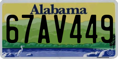 AL license plate 67AV449