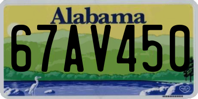 AL license plate 67AV450