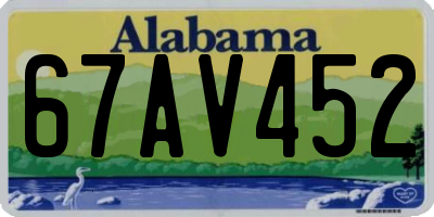 AL license plate 67AV452