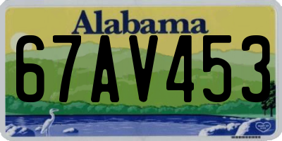 AL license plate 67AV453