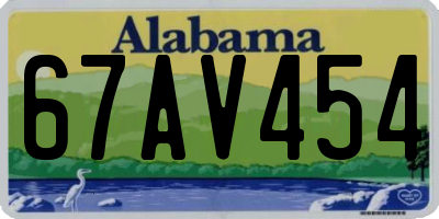 AL license plate 67AV454