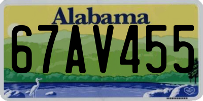 AL license plate 67AV455