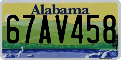 AL license plate 67AV458