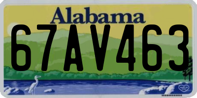 AL license plate 67AV463
