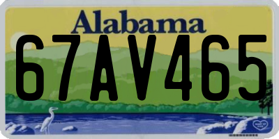 AL license plate 67AV465