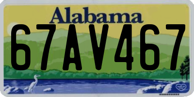 AL license plate 67AV467