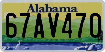 AL license plate 67AV470