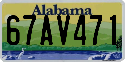 AL license plate 67AV471