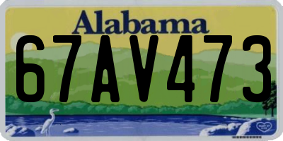 AL license plate 67AV473