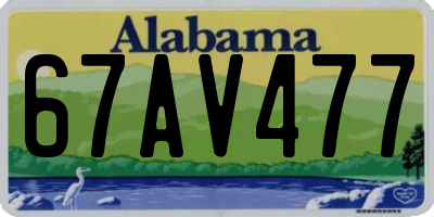 AL license plate 67AV477