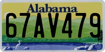 AL license plate 67AV479