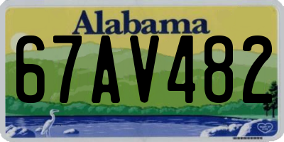 AL license plate 67AV482
