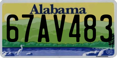 AL license plate 67AV483