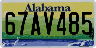 AL license plate 67AV485