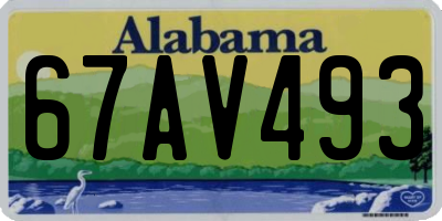 AL license plate 67AV493
