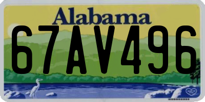 AL license plate 67AV496