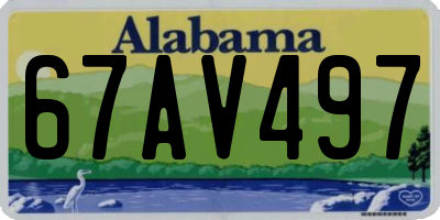 AL license plate 67AV497