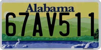 AL license plate 67AV511