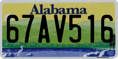 AL license plate 67AV516