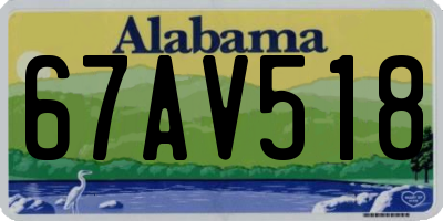 AL license plate 67AV518
