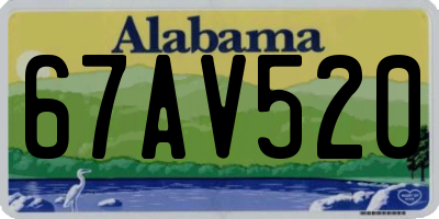 AL license plate 67AV520