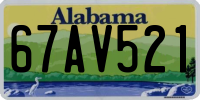 AL license plate 67AV521