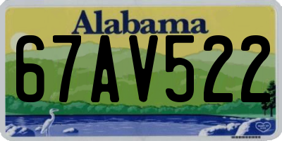 AL license plate 67AV522