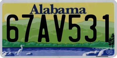 AL license plate 67AV531