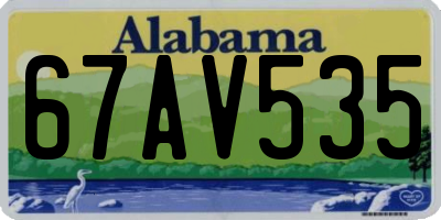 AL license plate 67AV535