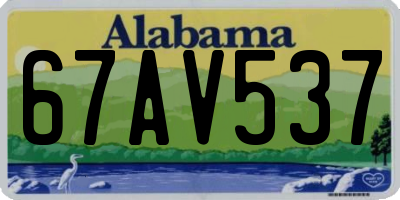 AL license plate 67AV537