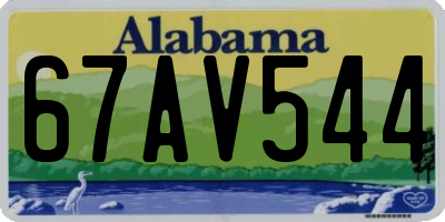 AL license plate 67AV544