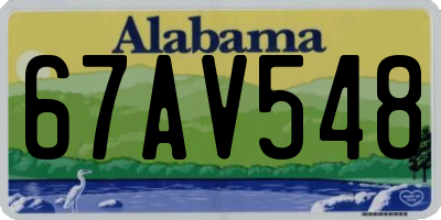 AL license plate 67AV548