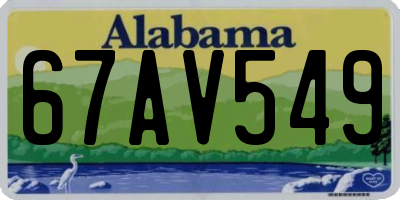 AL license plate 67AV549