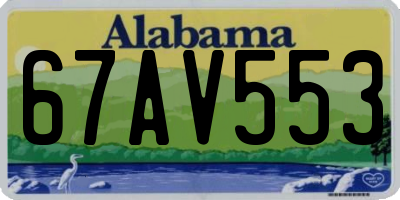 AL license plate 67AV553