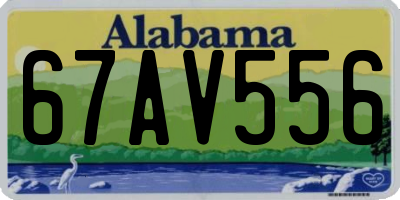 AL license plate 67AV556