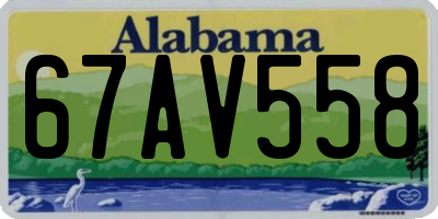 AL license plate 67AV558