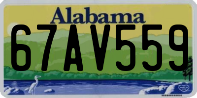 AL license plate 67AV559
