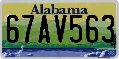 AL license plate 67AV563