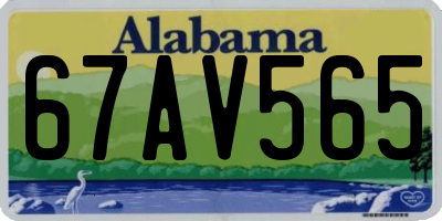 AL license plate 67AV565