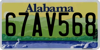 AL license plate 67AV568