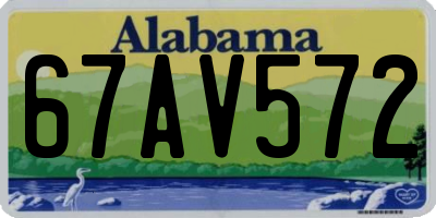 AL license plate 67AV572
