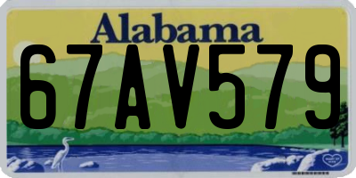 AL license plate 67AV579