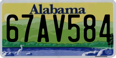 AL license plate 67AV584