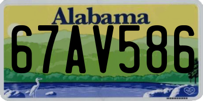 AL license plate 67AV586